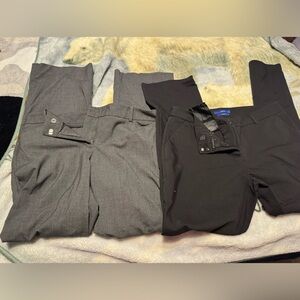 Worthington and Apt 9 Women's Gray and Black Trousers Bundle! You get both!!